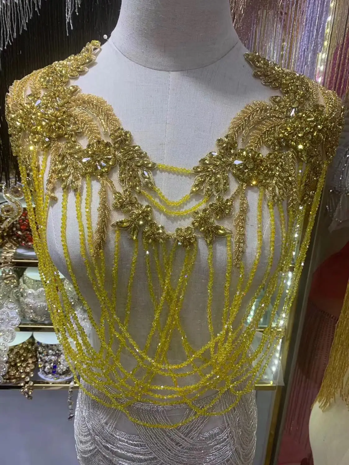 Полностью ручной работы ожерелье с бахромой из бисера ручной работы кружевная отделка с кисточками для свадебного платья/вечерние SGTM86
Полностью ручной работы ожерелье с бахромой из бисера ручной работы кружевная отделка с кисточками для свадебного платья/вечерние SGTM86