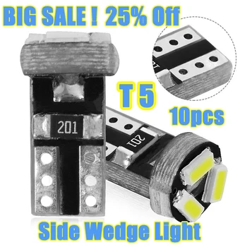 10Pcs Auto LED indicator decoding instrument light Side Wedge Light T5 Bulb Interior Dashboard Gauge Instrument Car Accessories
10Pcs Auto LED indicator decoding instrument light Side Wedge Light T5 Bulb Interior Dashboard Gauge Instrument Car Accessories