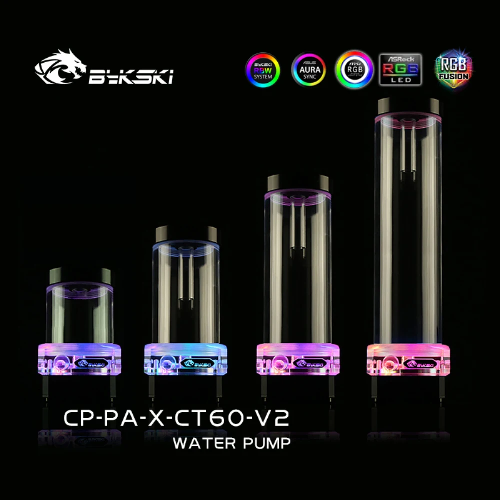 Цельный насос и резервуар Bykski A-RGB 5 В для воды 300 л/ч бак 3 м алюминиевое водяное