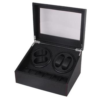 Automatic Watch Fan, 6 + 4 Automatic Rotating Leather Wooden Watch Winder Storage Display Box Watch Case Black
Automatic Watch Fan, 6 + 4 Automatic Rotating Leather Wooden Watch Winder Storage Display Box Watch Case Black