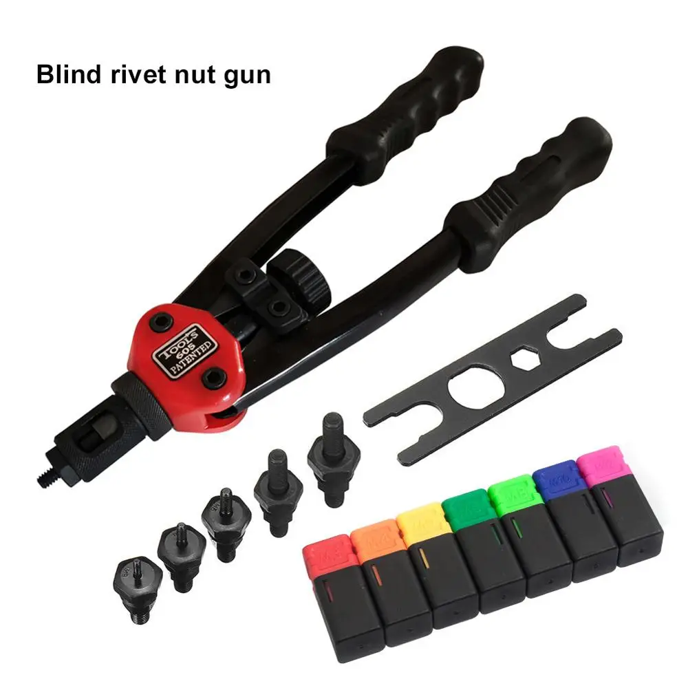 JGZUI BT-605 Riveter Gun tool Hand Insert Rivet Nut Tool Manual Mandrels M3 M4 M5 M6 M8 M10 M12 + Rivet nuts HT2597
JGZUI BT-605 Riveter Gun tool Hand Insert Rivet Nut Tool Manual Mandrels M3 M4 M5 M6 M8 M10 M12 + Rivet nuts HT2597