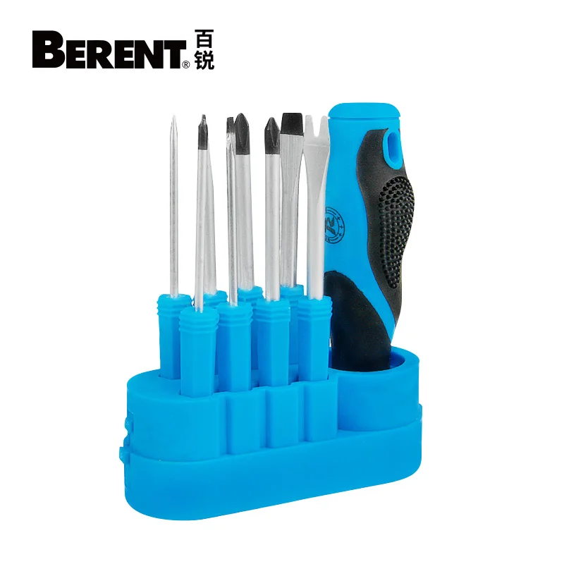 Berent Screwdrivers Set 8 in 1 Screwdriver bits With Handle CR-V Slotted and Phillips Bolt Driver Household Hand Tools
Berent Screwdrivers Set 8 in 1 Screwdriver bits With Handle CR-V Slotted and Phillips Bolt Driver Household Hand Tools