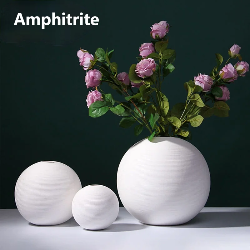 Circular Design Flower Arrangement Ceramic Vase Ornament House Accessories Modern Wedding Home Living Room Decoration Craft
Circular Design Flower Arrangement Ceramic Vase Ornament House Accessories Modern Wedding Home Living Room Decoration Craft