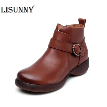 Women Shoes Ladies 2020 New High-Top Wedge Women's Shoes Genuine Leather Casual Retro Autumn Boots Women
Women Shoes Ladies 2020 New High-Top Wedge Women's Shoes Genuine Leather Casual Retro Autumn Boots Women