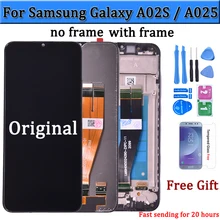 Écran tactile LCD avec châssis, 6.5 pouces, pour Samsung Galaxy A02s A025, Original pour Samsung SM-A025F A025G=