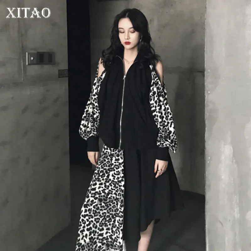 XITAO Pleated Leopard Two Piece Set Turn Down Collar Off Shoulder Patchwork Top Women Irregular Elegant 2019 Autumn GCC1365
XITAO Pleated Leopard Two Piece Set Turn Down Collar Off Shoulder Patchwork Top Women Irregular Elegant 2019 Autumn GCC1365