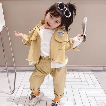 2020 Girls Fall Set Denim Long Sleeve Jacket + Trousers Two Piece Set
2020 Girls Fall Set Denim Long Sleeve Jacket + Trousers Two Piece Set