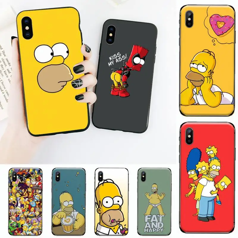Homer J Simpson funny Bart Simpson Phone Case for iPhone 11 12 pro XS MAX 8 7 6 6S Plus X 5S SE 2020 XR
Homer J Simpson funny Bart Simpson Phone Case for iPhone 11 12 pro XS MAX 8 7 6 6S Plus X 5S SE 2020 XR