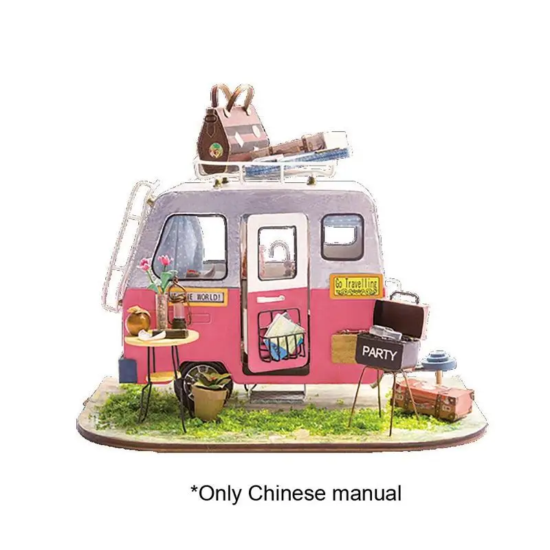 Creative DIY Cottage Happy Camper with Furniture Children Miniature Wooden Dollhouse Model Building Kits Dollhouse Toys for Kids
Creative DIY Cottage Happy Camper with Furniture Children Miniature Wooden Dollhouse Model Building Kits Dollhouse Toys for Kids