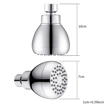 

High Pressure Shower Head Anti-leak Fixed Showerhead Adjust Swivel Ball Joint