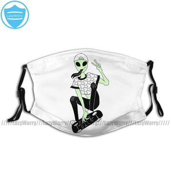 

Alien Mouth Face Mask Sick Alien Facial Mask Kawai Funny with 2 Filters for Adult