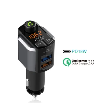 Car Charger Bluetooth 5.0 FM Transmitter QC 3.0 USB Type-C PD 18W Music Receiver MP3 Hi-Fi Music Player
Car Charger Bluetooth 5.0 FM Transmitter QC 3.0 USB Type-C PD 18W Music Receiver MP3 Hi-Fi Music Player