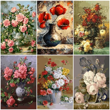 AZQSD Adult Painting By Number Canvas Kits Flower DIY Unframe Home Decoration Coloring By Numbers Vase Abstract Art Unique Gift
AZQSD Adult Painting By Number Canvas Kits Flower DIY Unframe Home Decoration Coloring By Numbers Vase Abstract Art Unique Gift