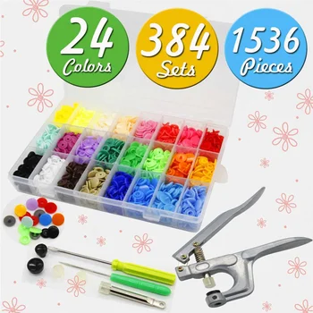 384 Sets T5 Baby Plastic Snaps Snap Buttons Kit Clothing Clip Garment Snaps Pliers Press Stud Fasteners Poppers DIY Tailor Tool
384 Sets T5 Baby Plastic Snaps Snap Buttons Kit Clothing Clip Garment Snaps Pliers Press Stud Fasteners Poppers DIY Tailor Tool