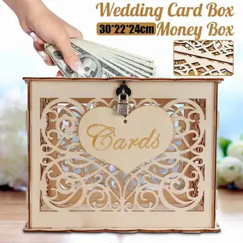 Diy Rustic Wedding Greeting Card Box With Lock And Card Sign Wooden Gift Money Box Birthday Graduation Party Decorations
Diy Rustic Wedding Greeting Card Box With Lock And Card Sign Wooden Gift Money Box Birthday Graduation Party Decorations