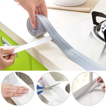 1 roll PVC sink edge self-adhesive adjustment tape Bathroom bathroom wall sealing strip waterproof mold adhesive kitchen sink
1 roll PVC sink edge self-adhesive adjustment tape Bathroom bathroom wall sealing strip waterproof mold adhesive kitchen sink