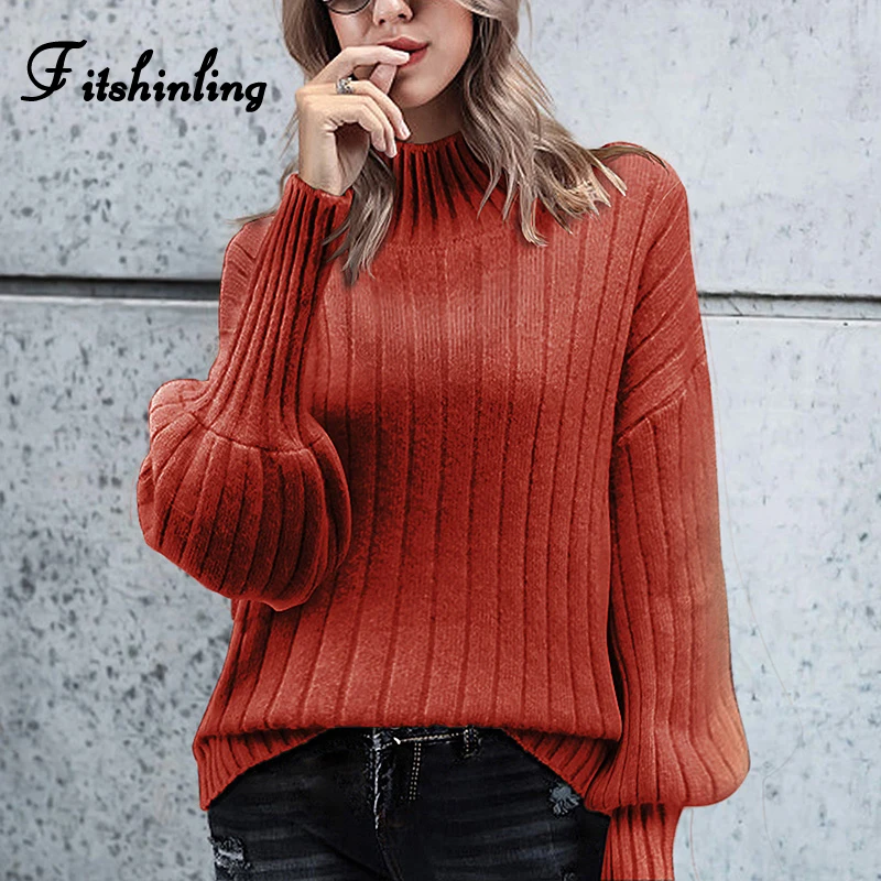 Fitshinling Lantern Sleeve Vintage Women Sweaters And Pullovers Knitwear Solid Slim Turtleneck Sweater Striped Winter Pull Femme
Fitshinling Lantern Sleeve Vintage Women Sweaters And Pullovers Knitwear Solid Slim Turtleneck Sweater Striped Winter Pull Femme