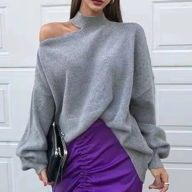 Women'S Sweaters Knit Turtleneck Sweaters 2020 Autumn Winter Long Sleeve Loose Solid Clothes Korea Fashion Sexy Pullover Sweater
Women'S Sweaters Knit Turtleneck Sweaters 2020 Autumn Winter Long Sleeve Loose Solid Clothes Korea Fashion Sexy Pullover Sweater