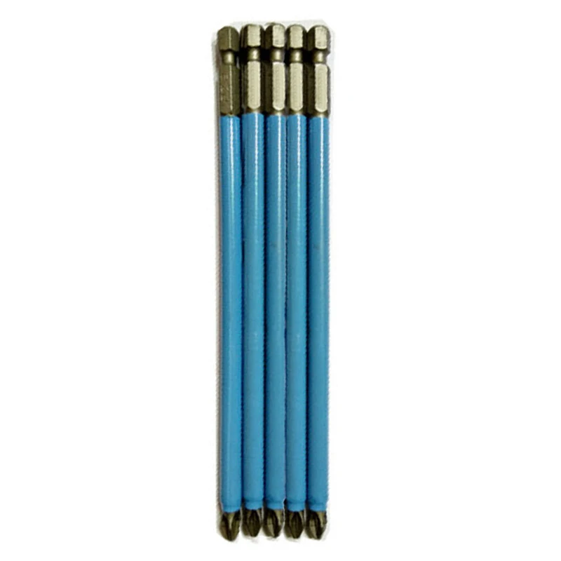 5Pcs 127mm PH2 Extra Long Screwdriver Bit Set 1/4" Hex Shank Magnetic Non-Slip Electric Screw Driver Bits
5Pcs 127mm PH2 Extra Long Screwdriver Bit Set 1/4" Hex Shank Magnetic Non-Slip Electric Screw Driver Bits