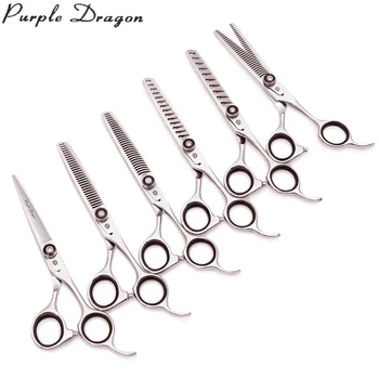 Purple Dragon 6" Japanese 440C Hair Cutting Scissors Thinning Shears Hairdressing Scissors Set Professional Hair Scissors Z2002
Purple Dragon 6" Japanese 440C Hair Cutting Scissors Thinning Shears Hairdressing Scissors Set Professional Hair Scissors Z2002
