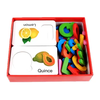 Children's Educational Toys Wooden Fruit Vegetable Card English Alphabet Recognition Card Toy Early Education Toys 
Children's Educational Toys Wooden Fruit Vegetable Card English Alphabet Recognition Card Toy Early Education Toys