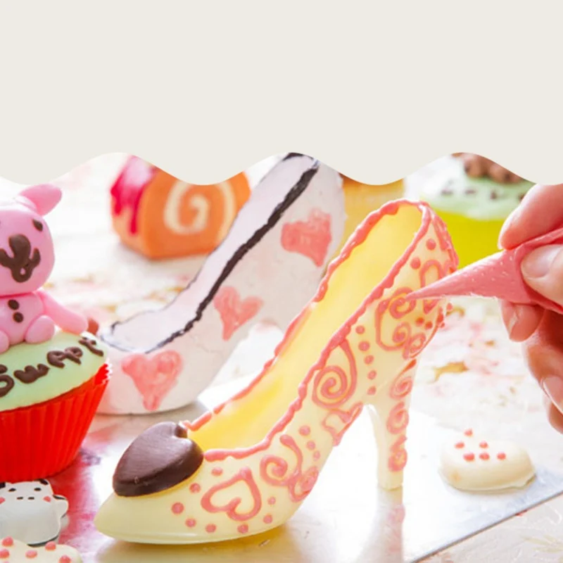 New 3D High Heel Shoe Cake Mold Platform Heels Plastic Chocolate Mold Fondant Cake Decorating Mold DIY Baking Tools For Kitchen
New 3D High Heel Shoe Cake Mold Platform Heels Plastic Chocolate Mold Fondant Cake Decorating Mold DIY Baking Tools For Kitchen