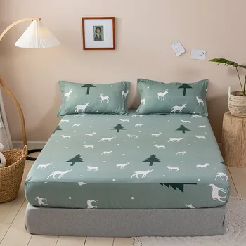 Christmas 1pcs 100%Polyester Printed Fitted Sheet Mattress Cover Four Corners With Elastic Band Non-Slip Bed Sheet no pillowcase
Christmas 1pcs 100%Polyester Printed Fitted Sheet Mattress Cover Four Corners With Elastic Band Non-Slip Bed Sheet no pillowcase