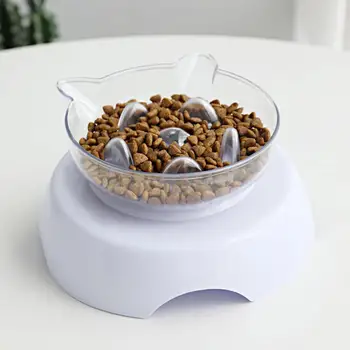 Cats Slow Eating Pet Bowl Transparent Removable Pet Feeding Bowl with PP Sturdy Base Pet Water Feeder for Spine Protection
Cats Slow Eating Pet Bowl Transparent Removable Pet Feeding Bowl with PP Sturdy Base Pet Water Feeder for Spine Protection