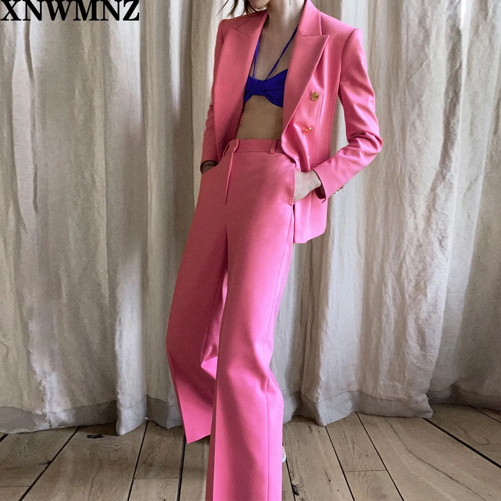 Za Straight cropped trousers Fuchsia Mid waist trousers Fashion Office Casual Solid Straight Pants Female Loose Suit Pants lady
Za Straight cropped trousers Fuchsia Mid waist trousers Fashion Office Casual Solid Straight Pants Female Loose Suit Pants lady