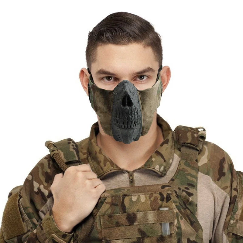 Skull Strike Steel Half Mask Face Paintball CS Wargame Military Protection Hunting Accessories Airsoft Tactical Masks
Skull Strike Steel Half Mask Face Paintball CS Wargame Military Protection Hunting Accessories Airsoft Tactical Masks