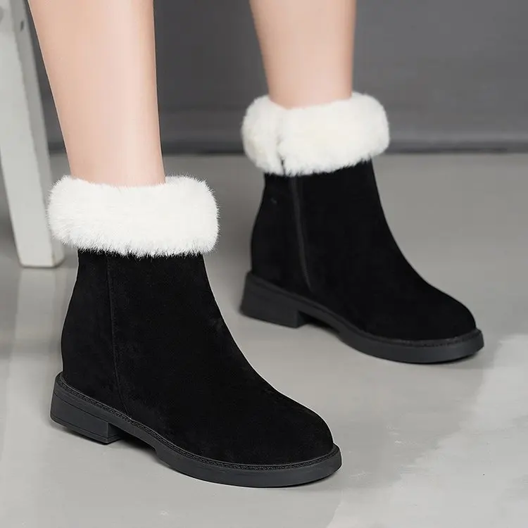 Snowfield Boots Woman 2019 Small Sister Flange Non Slip Boots All Match Circle Head High Help Women S Shoes Zapatos De Mujer
Snowfield Boots Woman 2019 Small Sister Flange Non Slip Boots All Match Circle Head High Help Women S Shoes Zapatos De Mujer
