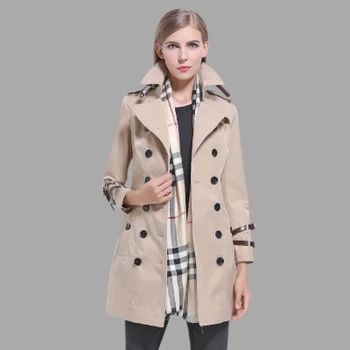 Spring Auttumn Fashion Women Trech Coat Female High Qulaty Cotton Coat Ladies Loose Slim Windbreaker Female Solid Casual Coat 
Spring Auttumn Fashion Women Trech Coat Female High Qulaty Cotton Coat Ladies Loose Slim Windbreaker Female Solid Casual Coat