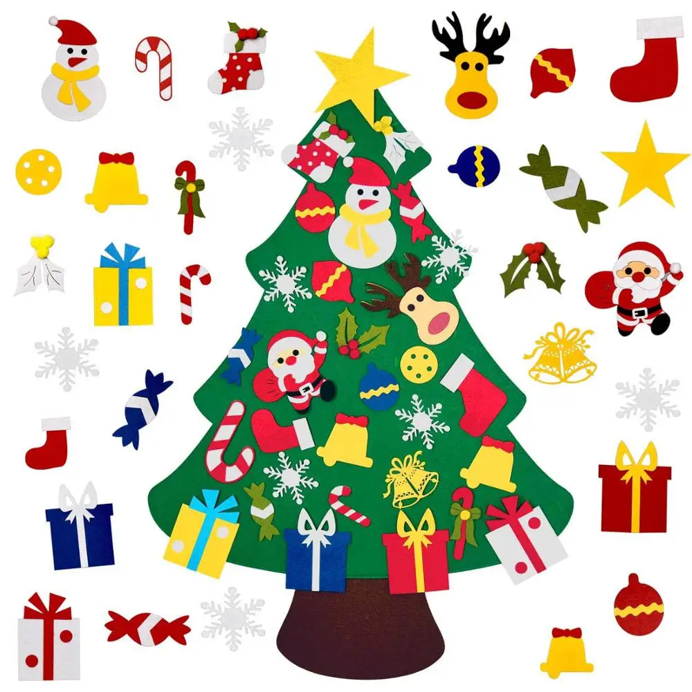 DIY Felt Christmas Tree New Year Gift Children's Toys Detachable Decorations 26 Pieces Christmas Gifts Christmas Home Decoration
DIY Felt Christmas Tree New Year Gift Children's Toys Detachable Decorations 26 Pieces Christmas Gifts Christmas Home Decoration