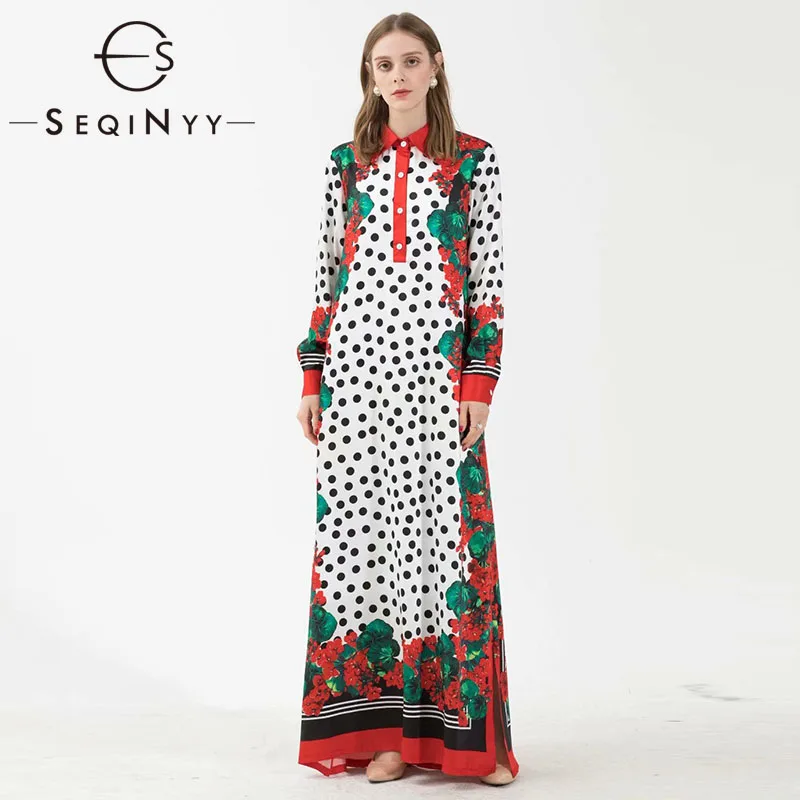 SEQINYY Loose Dress 2020 Spring Autumn New Fashion Design Women Dot Red Hydrangea Printed Long Sleeve Elegant Casual Dress
SEQINYY Loose Dress 2020 Spring Autumn New Fashion Design Women Dot Red Hydrangea Printed Long Sleeve Elegant Casual Dress
