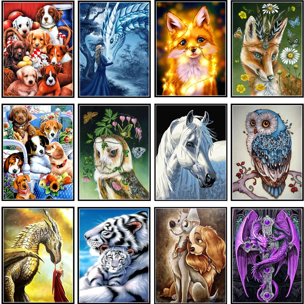 DIY 5D Diamond Painting Full Round Animal Photo Diamond Inlay Diamond Embroidery Home Decor
DIY 5D Diamond Painting Full Round Animal Photo Diamond Inlay Diamond Embroidery Home Decor