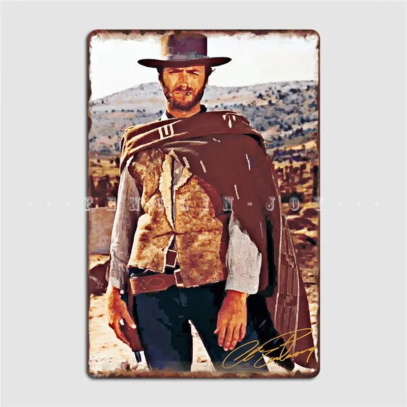 

Clint Eastwood Metal Plaque Poster Wall Pub Garage Club Plaques Design Tin Sign Poster