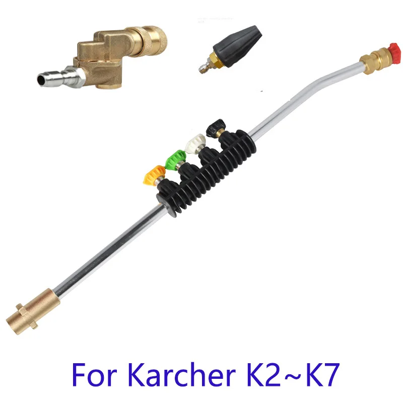 Pressure Washer Car Cleaning with 5 Spray Nozzles&Rotating Turbo Nozzle, 19Inch Replacement Lance For Karcher K2 K3 K4 K5 K6 K7
Pressure Washer Car Cleaning with 5 Spray Nozzles&Rotating Turbo Nozzle, 19Inch Replacement Lance For Karcher K2 K3 K4 K5 K6 K7
