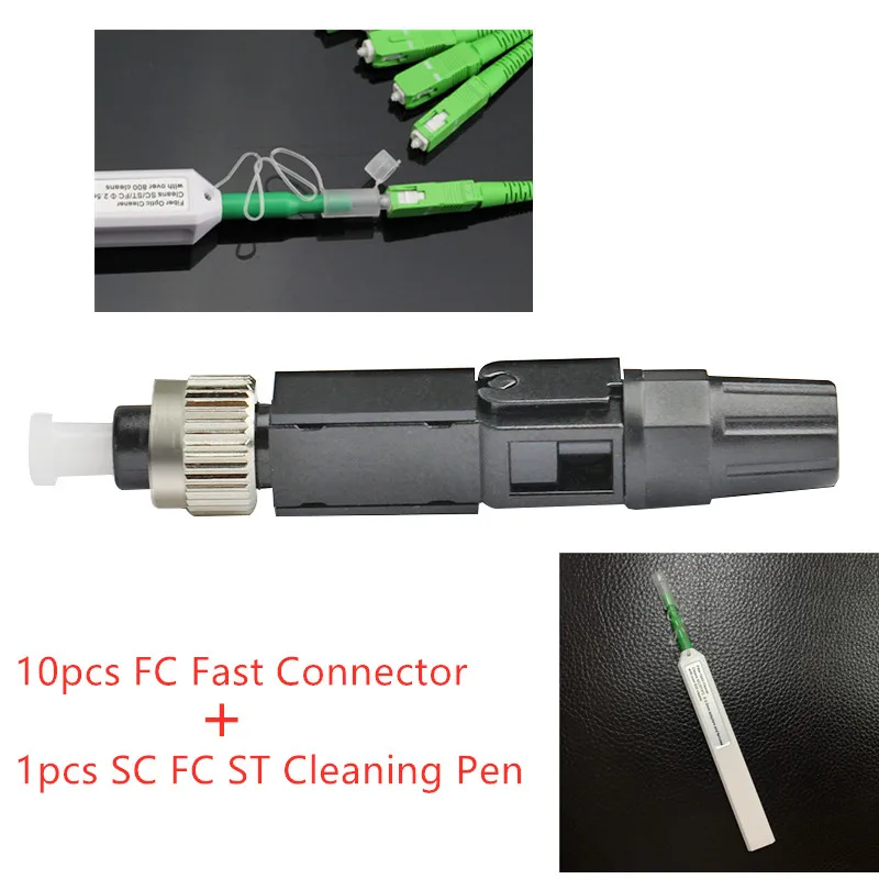 10 PCS SM Embedded FC UPC Fiber Optic Fast Connector FC adapter 0.3db with FC Connector Cleaner Cleaning Box Cleaning Tool
10 PCS SM Embedded FC UPC Fiber Optic Fast Connector FC adapter 0.3db with FC Connector Cleaner Cleaning Box Cleaning Tool