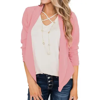 Women Blazer Thin Long Sleeve Blazer Solid Color Office Lady Suit Coats Jackets TC21
Women Blazer Thin Long Sleeve Blazer Solid Color Office Lady Suit Coats Jackets TC21