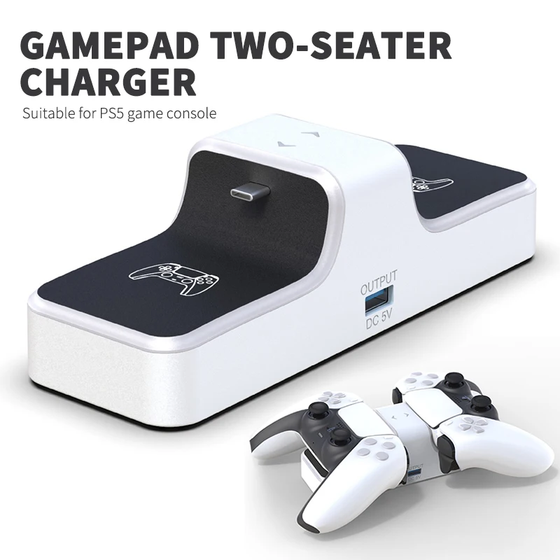 Charger Dual USB C Charging Docking Station Holder For PS5 Controller With USB Output For PlayStation 5 Dual Sense Accessories
Charger Dual USB C Charging Docking Station Holder For PS5 Controller With USB Output For PlayStation 5 Dual Sense Accessories