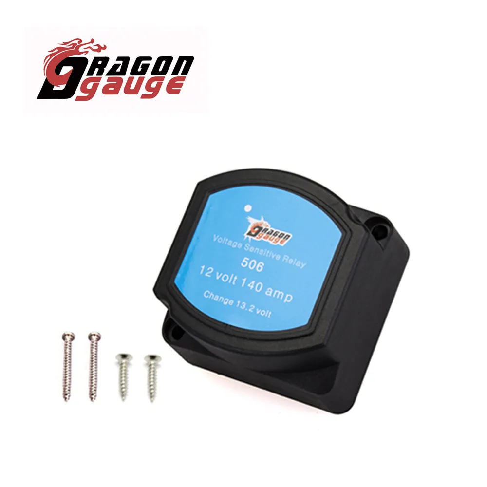 「DRAGON」 12V 140A Voltage Sensitive Relay VSR Dual Battery Isolator Relay Split Charge Relay for ATV, UTV, Boats, RV's, Campers
「DRAGON」 12V 140A Voltage Sensitive Relay VSR Dual Battery Isolator Relay Split Charge Relay for ATV, UTV, Boats, RV's, Campers
