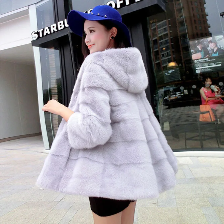 2019 Spring New Style Mid-length Faux Small Mother Marten Overcoat Women's Haining Mink Fur Clothing Coat Women's Horizontal Hoo
2019 Spring New Style Mid-length Faux Small Mother Marten Overcoat Women's Haining Mink Fur Clothing Coat Women's Horizontal Hoo