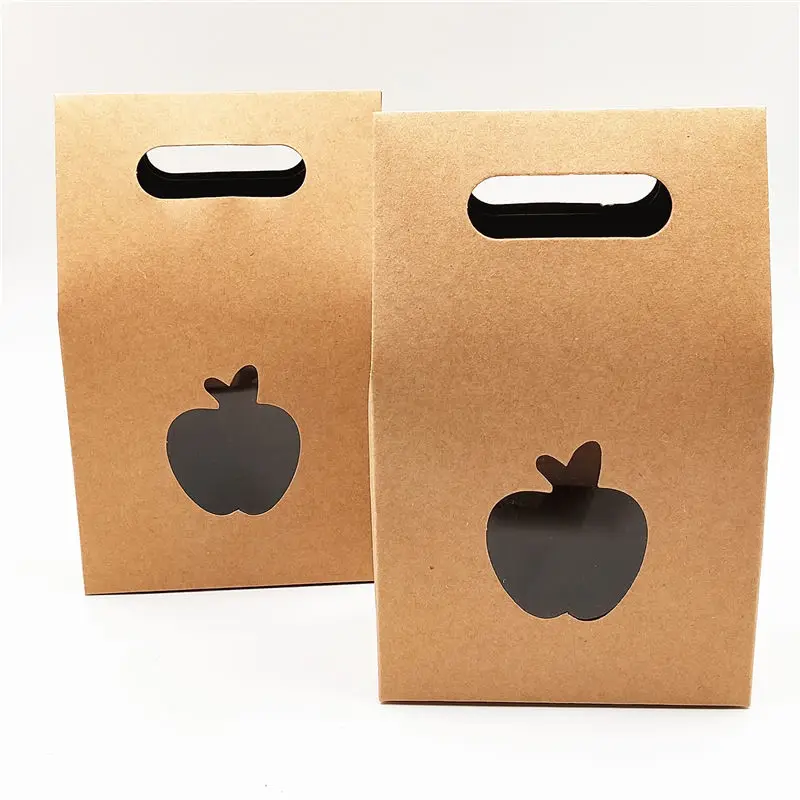 100pcs/Lot Cardboard Standing Kraft Paper Boxes With Transparent PVC Square Apple Window For Grand Event Macaron Bread Bag Boxes
100pcs/Lot Cardboard Standing Kraft Paper Boxes With Transparent PVC Square Apple Window For Grand Event Macaron Bread Bag Boxes