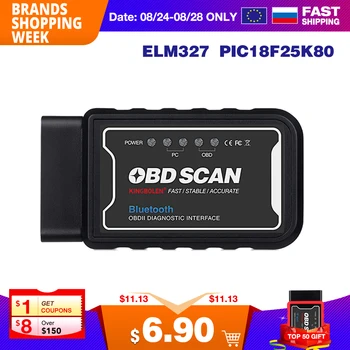 2020ELM327 V1.5 Wifi/Bluetooth with PIC18F25K80 On Android/IOS Elm 327 code reader wifi bluetooth Car obd2 Diagnostic tool
2020ELM327 V1.5 Wifi/Bluetooth with PIC18F25K80 On Android/IOS Elm 327 code reader wifi bluetooth Car obd2 Diagnostic tool