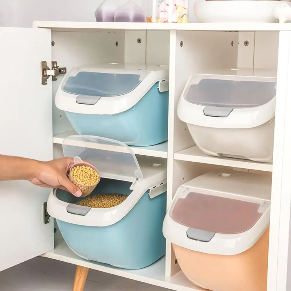 6kg Rice Storage Box Grain Cereal Dispenser Flip Lid Food Organizer Container Kitchen storage sealed rice bucket insect-proof
6kg Rice Storage Box Grain Cereal Dispenser Flip Lid Food Organizer Container Kitchen storage sealed rice bucket insect-proof