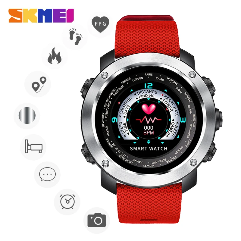 SKMEI 3D UI Digital Smart Watch Men Sport Smartwatch Heart Rate Calories Remote Waterproof Wristwatch Male Reloj inteligente W30
SKMEI 3D UI Digital Smart Watch Men Sport Smartwatch Heart Rate Calories Remote Waterproof Wristwatch Male Reloj inteligente W30