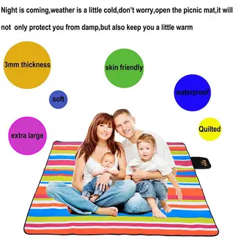 Durable Stripe Oxford Cloth Travel Outdoors Moisture Resistant Pad Picnic Pad Camping Mat Multifunction Picnic Mat Sturdy
Durable Stripe Oxford Cloth Travel Outdoors Moisture Resistant Pad Picnic Pad Camping Mat Multifunction Picnic Mat Sturdy