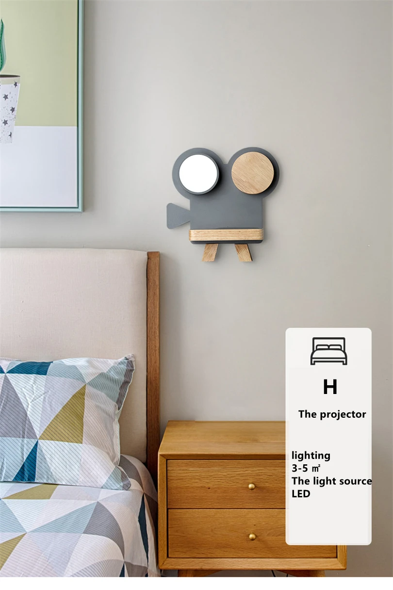 Generic LED Wall Lamp American Industrial Style Iron Lights Creative