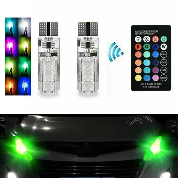 New Arrival High Quality Multi-Color RGB LED Bulbs W/RF Remote Control For Car Parking Lights 168 194 T10
New Arrival High Quality Multi-Color RGB LED Bulbs W/RF Remote Control For Car Parking Lights 168 194 T10