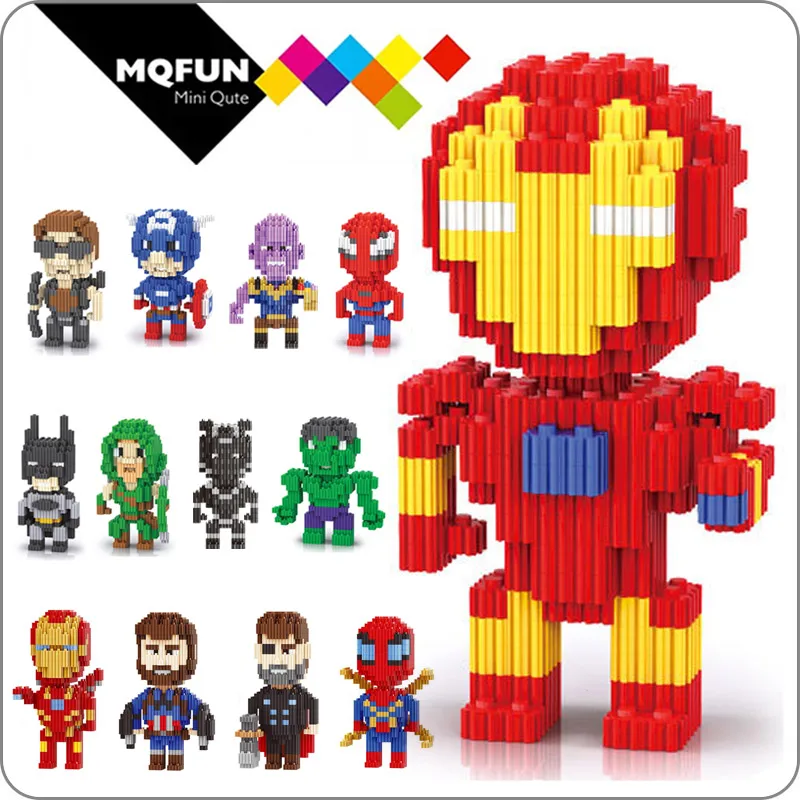 Linkgo Avenger super hero iron man spiderman thanos action figures mini building block bricks assembly model educational toy
Linkgo Avenger super hero iron man spiderman thanos action figures mini building block bricks assembly model educational toy